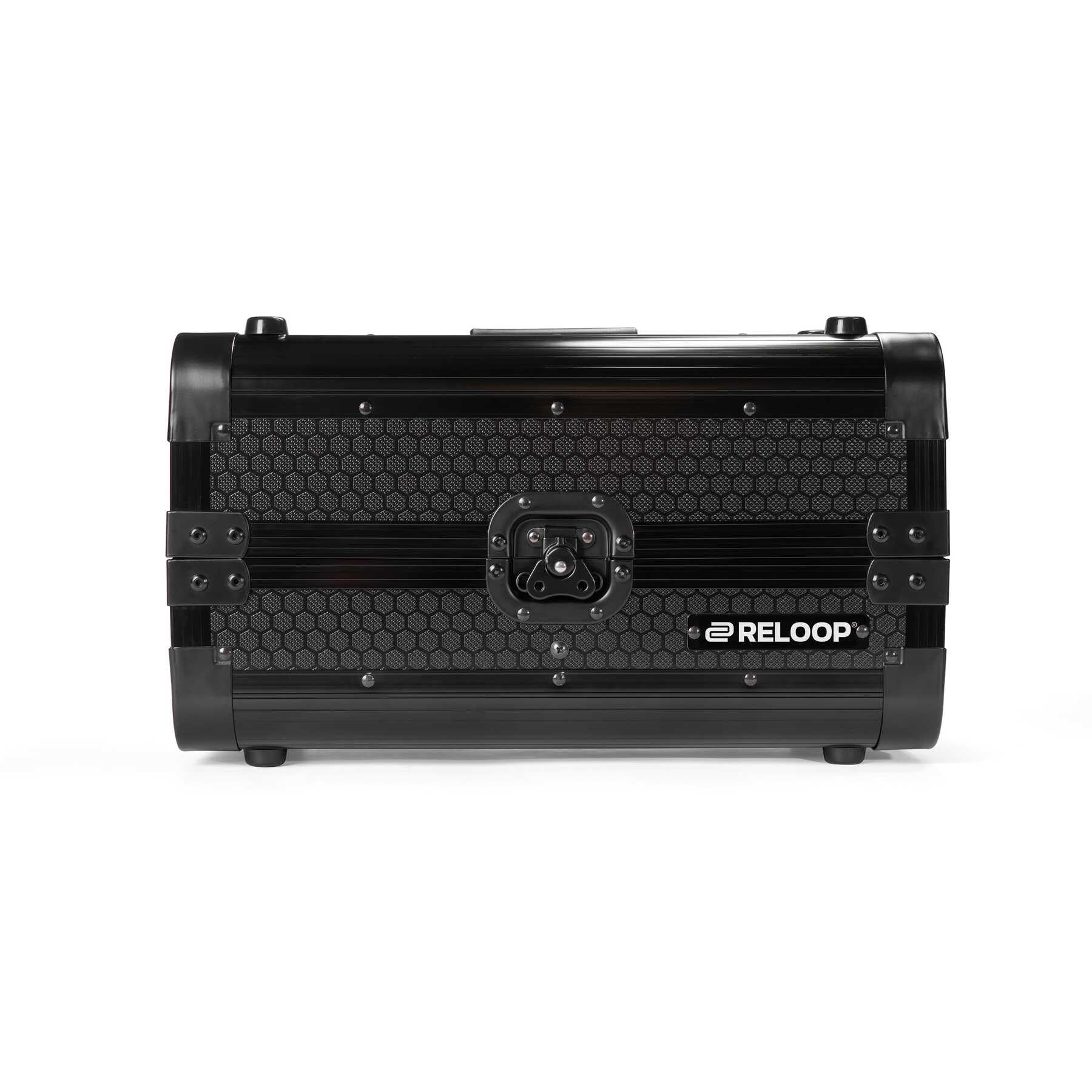 Reloop 7'' Record Case 150 Black - Robuste Konstruktion mit kratzfester Hexa-Oberfläche in mattem Schwarz