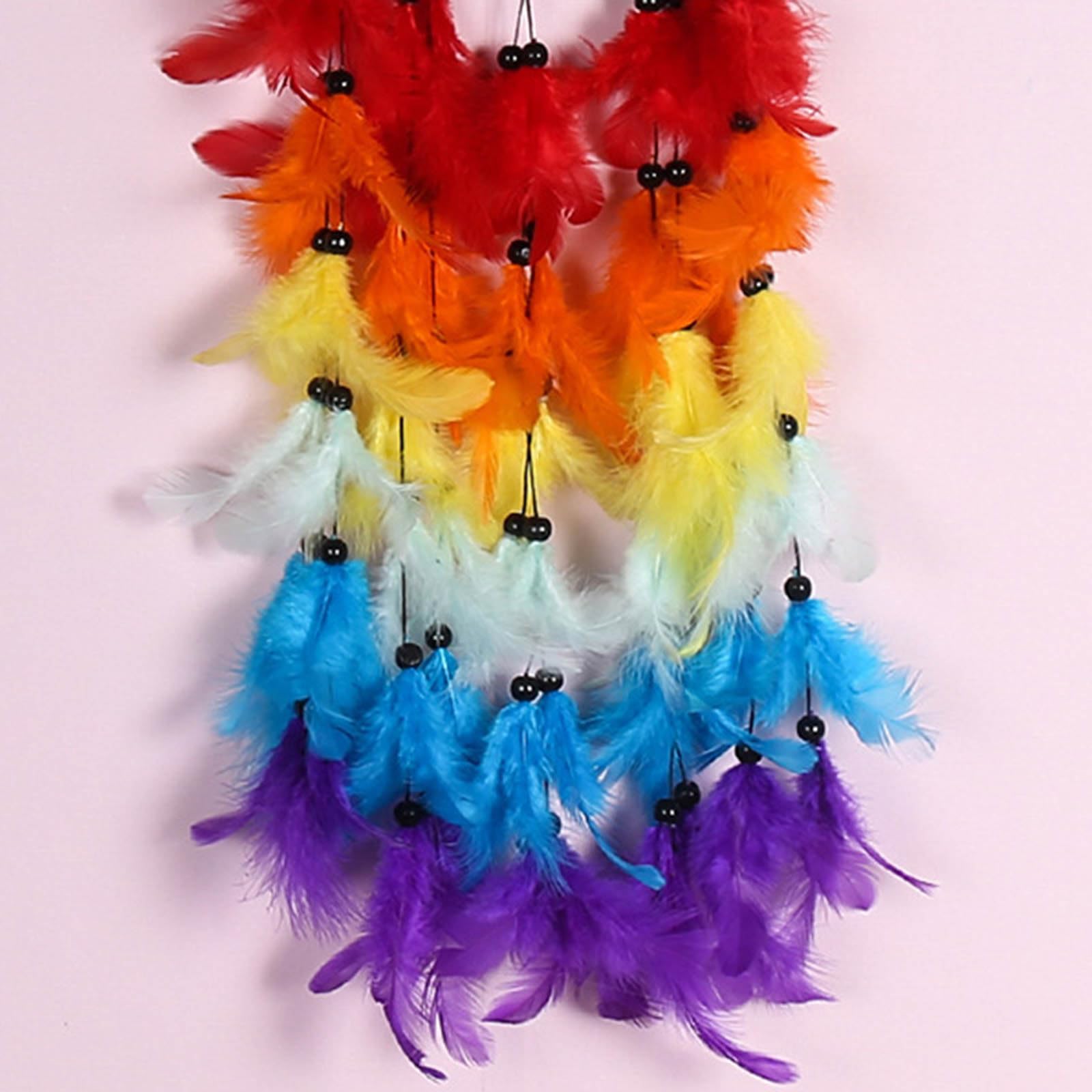 Décoration Murale,F9--Mini Attrape Rêves En Plumes, Décoration De Maison Et Suspension Murale