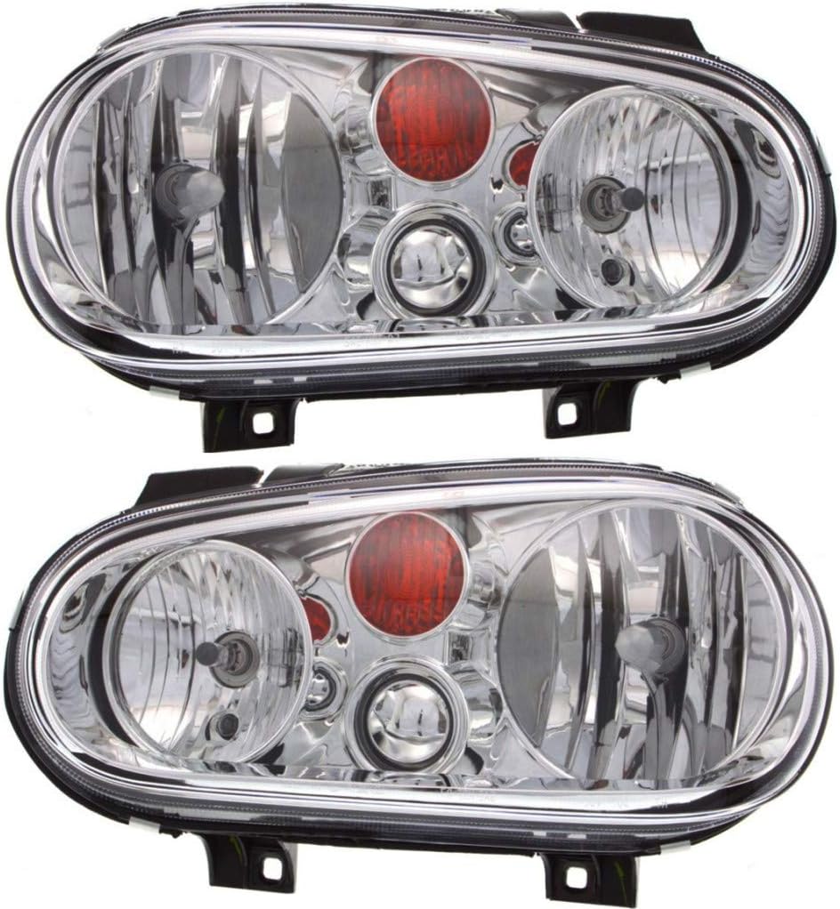 CarLights360: For 2002 03 04 05 2006 Volkswagen Golf Headlight Assembly Driver and Passenger Side w/Bulbs-Replaces VW2502123 VW2503123 Vehicle Trim: From VIN 2057051