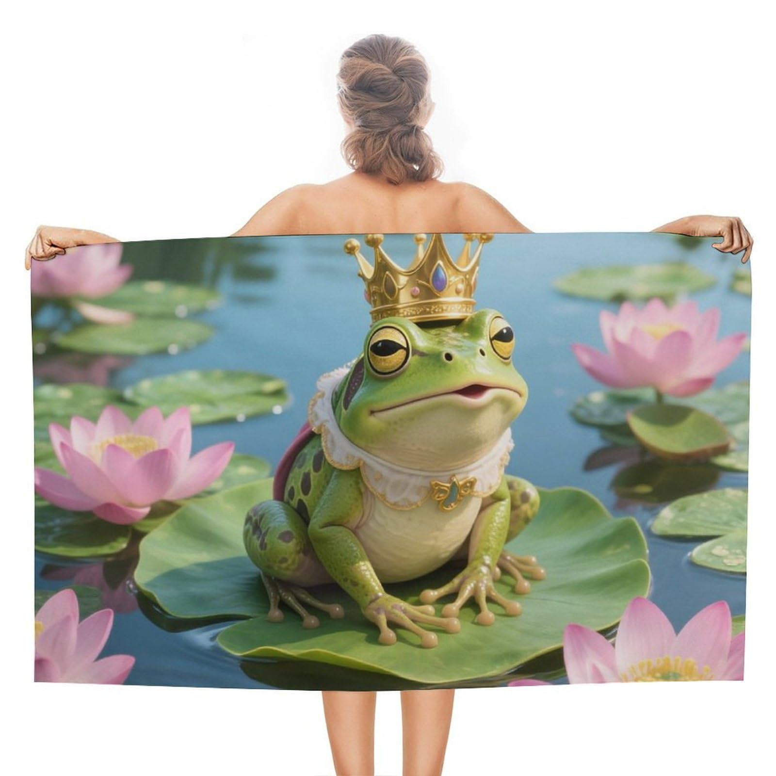 asbwuo Frog Beach Towels Extra Large Quick Dry Absorbent