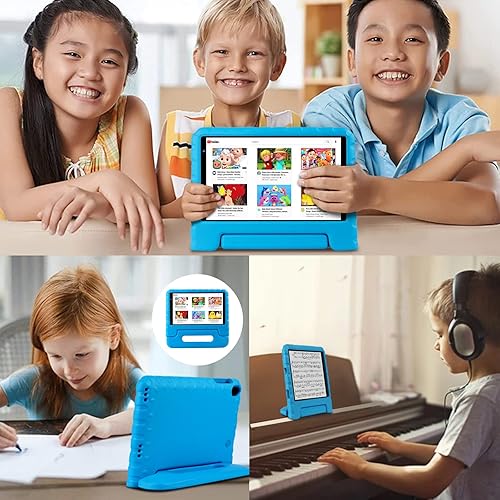 Miniatura 5 de FACETEL 3W Kids Tablet, Android 13 de 8 pulgadas, 7 GB de RAM, 64 GB ROM, cámara dual, Bluetooth 5.0, control parental, batería de 3600 mAh, azul