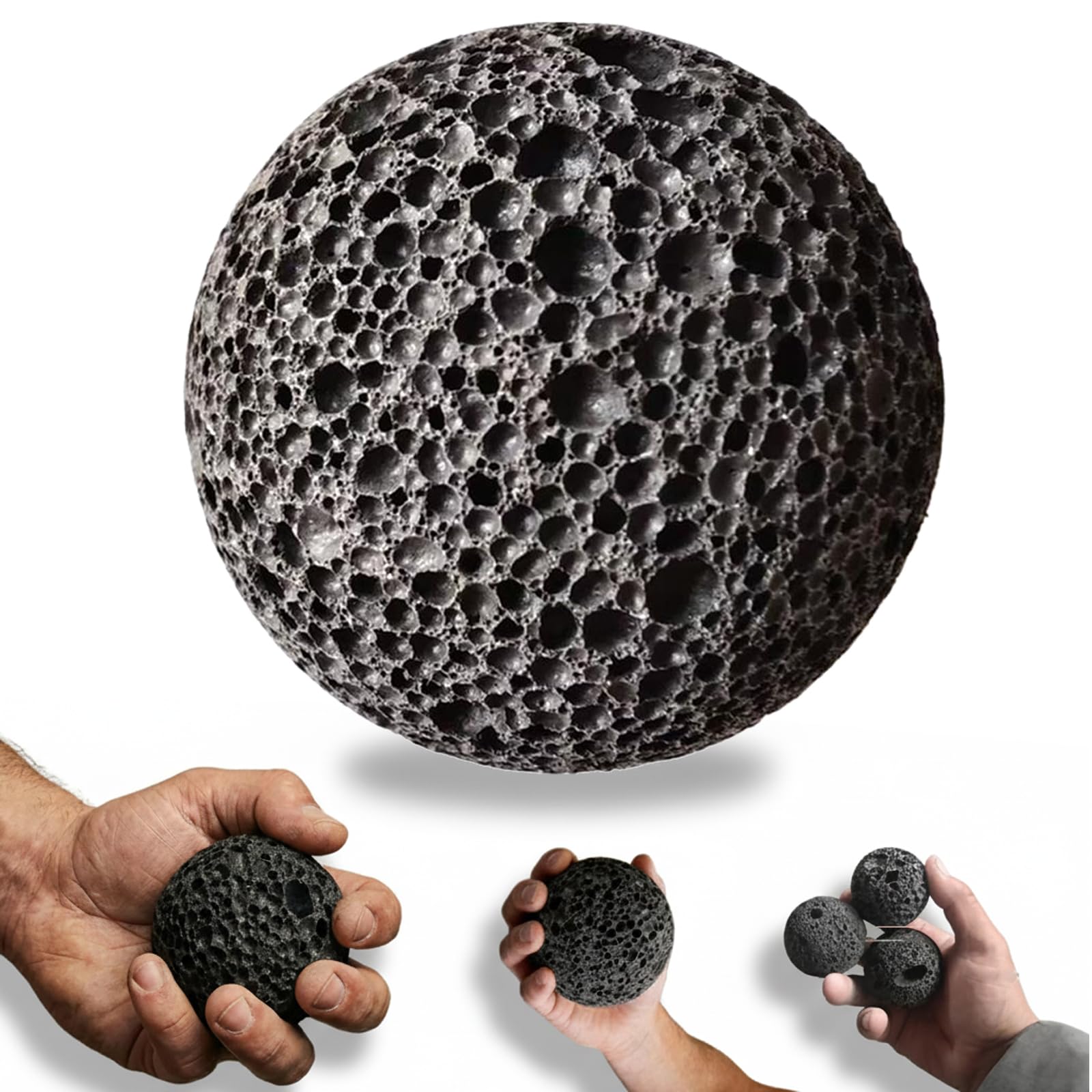 Callus Ball Grip Trainer for Rock-Solid Hands | Skin Conditioning Callus Building Tool | Moon Grip Stone for Rock Climbing, Gymnastics, & Lifting | Anti-Sweat HandGrip Strengthener