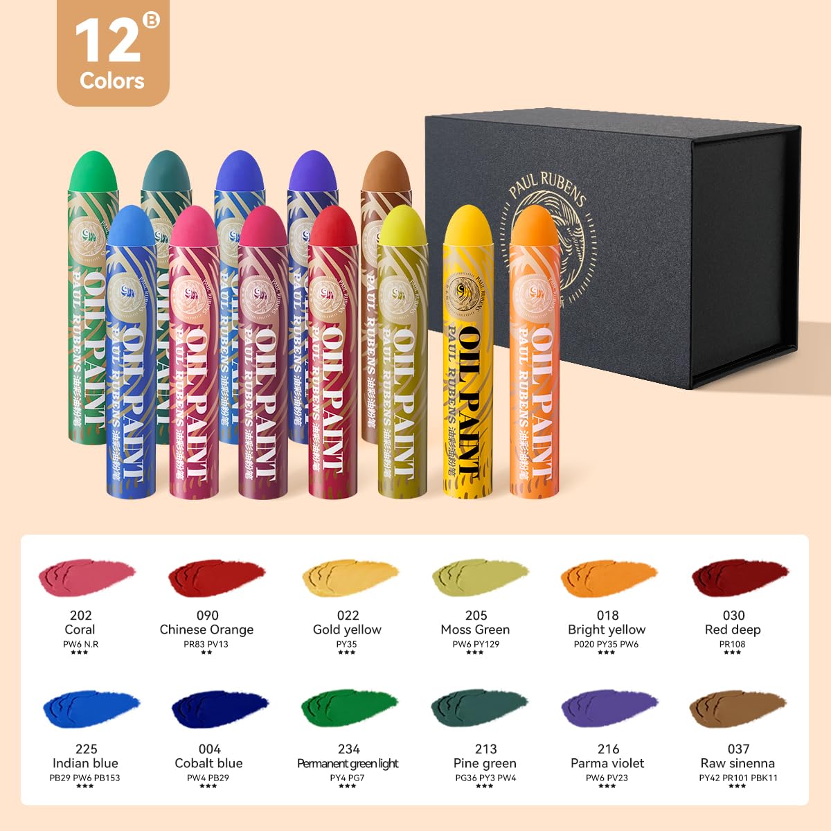 Pastelli A Olio Morbidi - Set Da 48 ColorI Vivaci Con Bianco Titanio, Atossici Per Artisti E Bambini - Foto 7