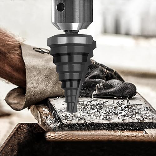 Miniatura 5 de Broca escalonada M35 para metal, 316 a 78, brocas de cobalto, extra resistente para acero inoxidable, acero duro, metal suave, aluminio, madera,