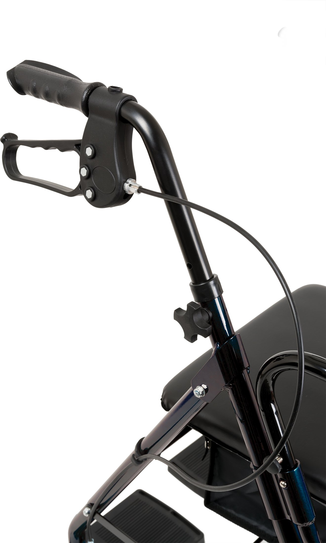 ProBasics Aluminum Rollator Walker with Seat Transport Chair Rolling