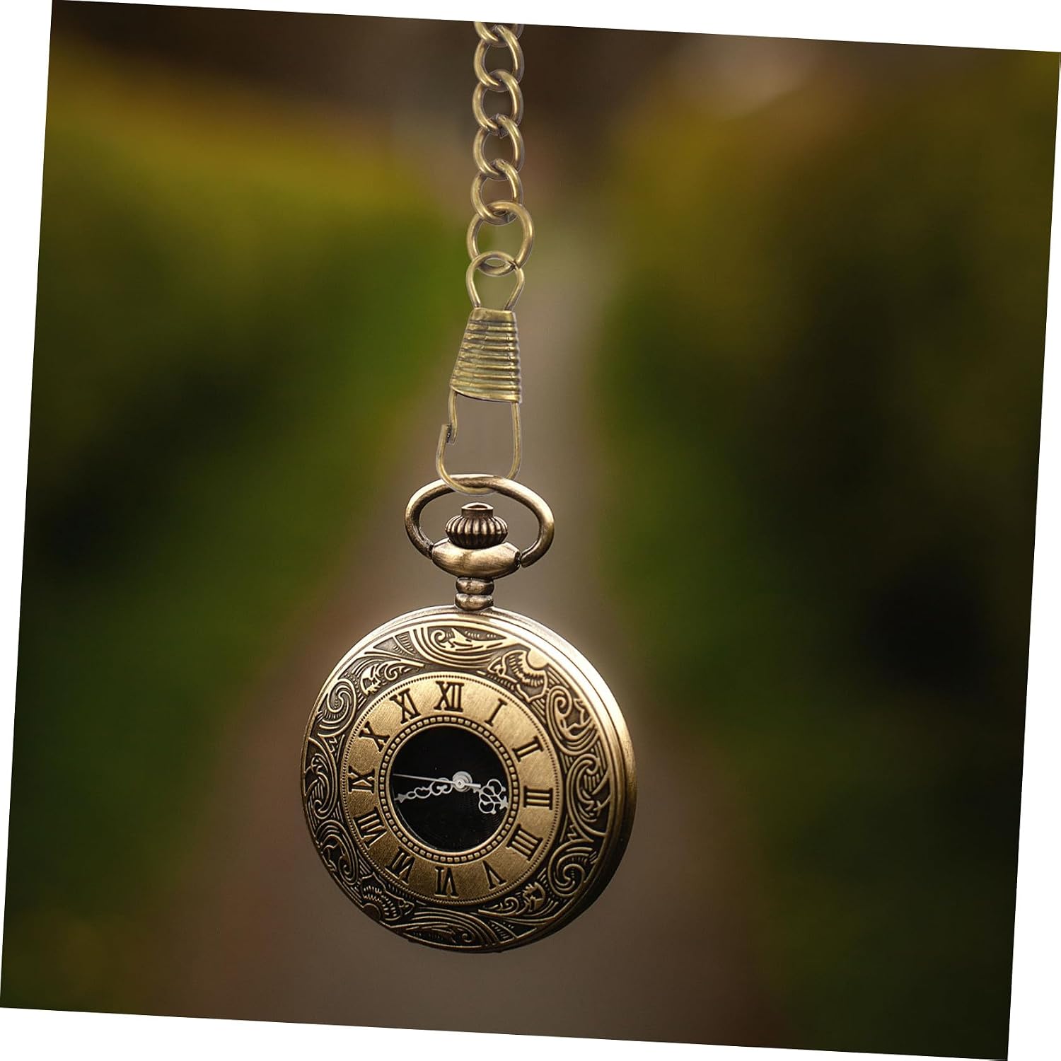 3Pcs Vintage Pocket Watch Chain Metal Buckle Alloy Chain Accessory 37.5Cm for Men’S Vest and Jeans Belt