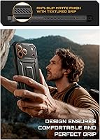 Vista 9 de SUPCASE Funda para iPhone 17 Pro Max con botón de control de cámara (Unicorn Beetle Pro), [soporte integrado y protector de pantalla]