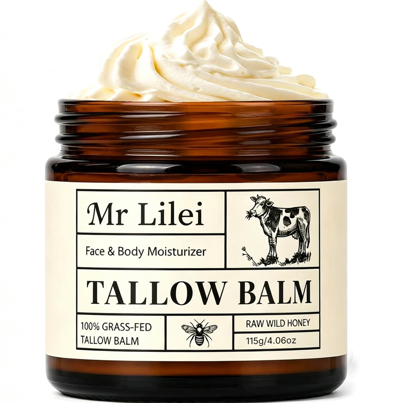 Organic Beef Tallow Balm - Face & Body Moisturizer -1 Organic Beef Tallow Balm - Face & Body Moisturizer -1