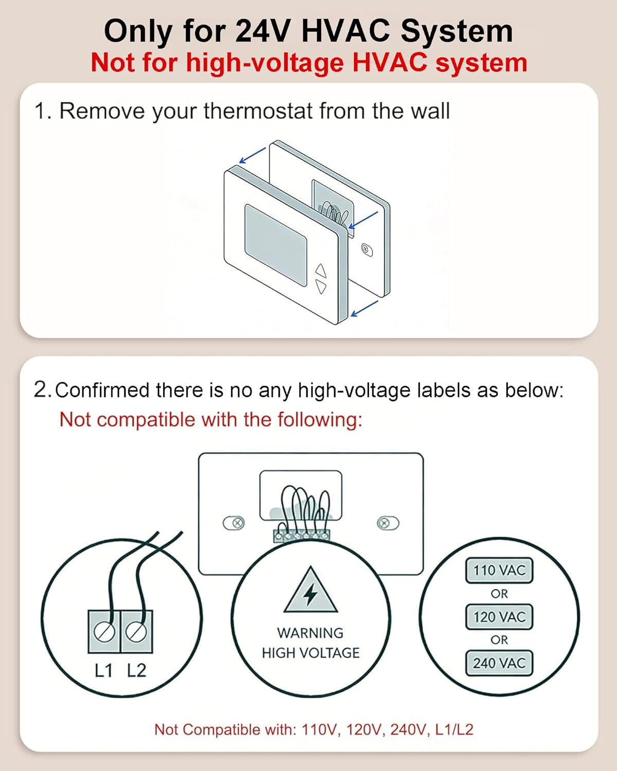 Power Extender Kit for Ecobee Smart Thermostats, C-Wire Adapter for Ecobee3 Lite, Premium, Enhanced, Essential, Lite, Smart Thermostat for ecobee4 and Smart Thermostats with Voice Control