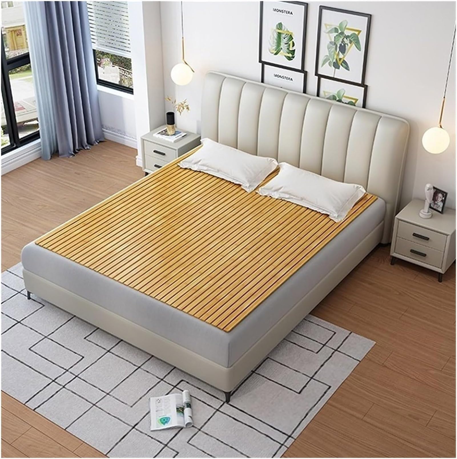 Colchoneta de verano para dormir frescos en tableros de cama y bases de 120x200