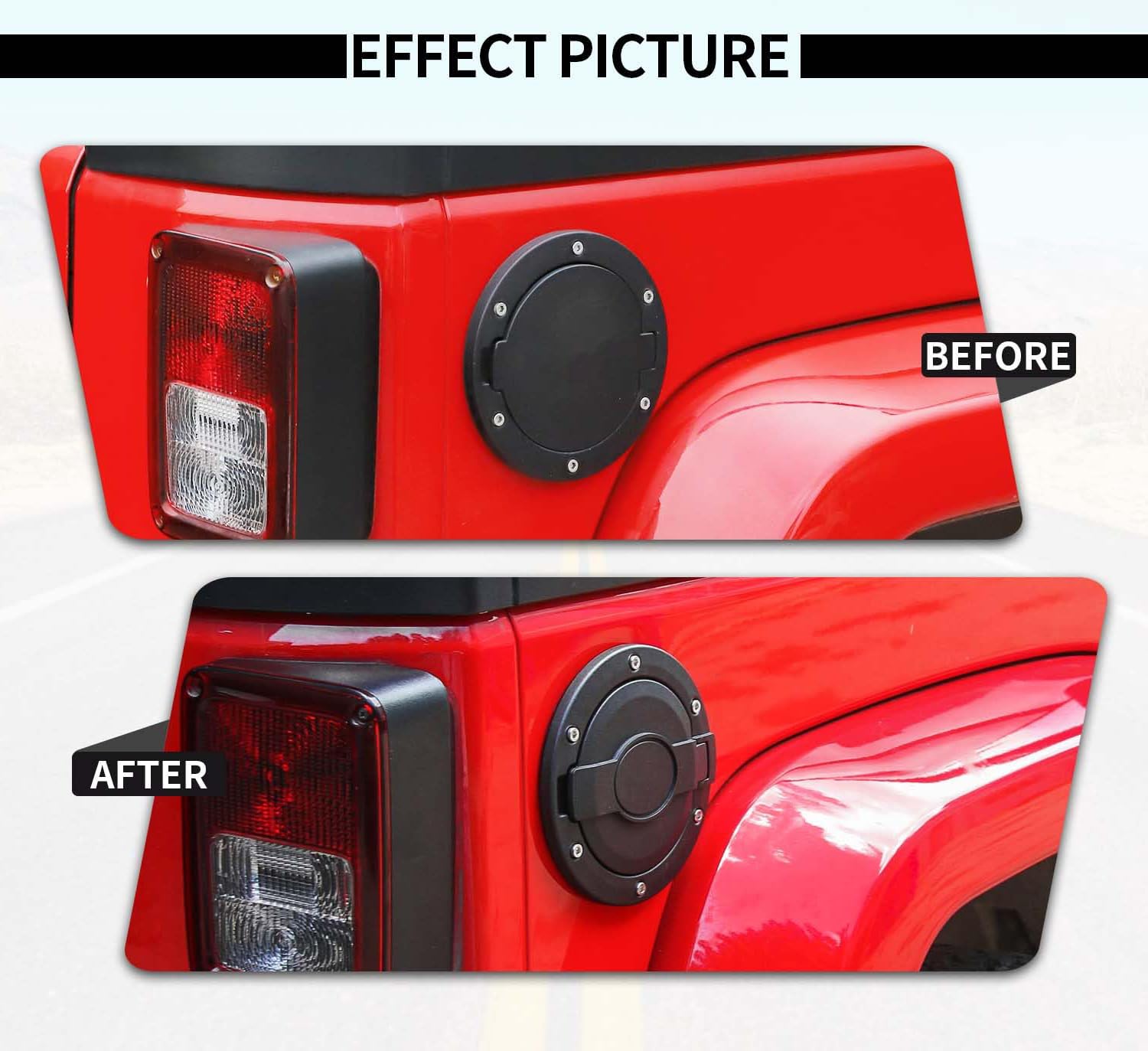 A73Q-porta De Llenado De Combustible, Tapa De Tanque De Gasolina, Accorios Para Jeep Wrangler JK Y Unlimited Sport Rubicon Sahara 2007-2017, Bandera De EE. UU. - AliExprs