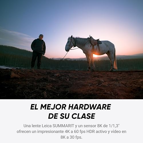 Insta360 Ace Pro 2 édition limitée Blanc Arctique - Caméra d'action étanche 8K co-conçue avec Leica, capteur 1/1,3", Double Puce d'IA, qualité en Basse lumière, Audio avancé, écran Rabattable - 3