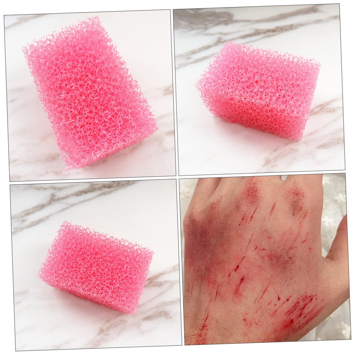32piezas Esponjas De Maquillaje Para Efectos Especiales De Halloween Herramientas De Maquillaje Para Textura De Pecas Para Disfraces y Cosplay