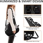 Gloppie Dog Sling Carrier Travel Cat Carrier Breathable Puppy Carrier Hand Free Dog Carrying Bag Pet Carrier for Dogs Below 10 lbs Dog Black
