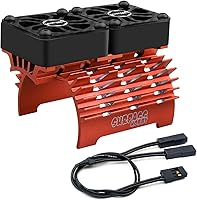 Vista 8 de Ventiladores de refrigeración para motor de automóvil a control remoto, superan el ventilador de motor RC de 1.181 in con disipador de calor