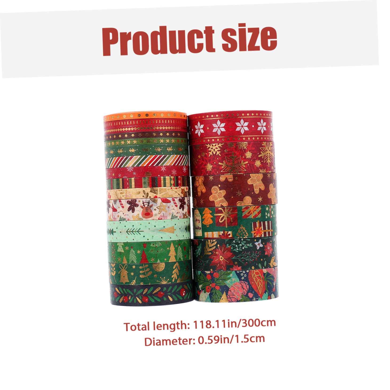 NUOBESTY 84rollen Weihnachts-washi-tape Mit Festlichem Design Für Scrapbooking Und Bastelprojekte Dekorative Klebebänder Für Weihnachtsfeiern Und -handwerke