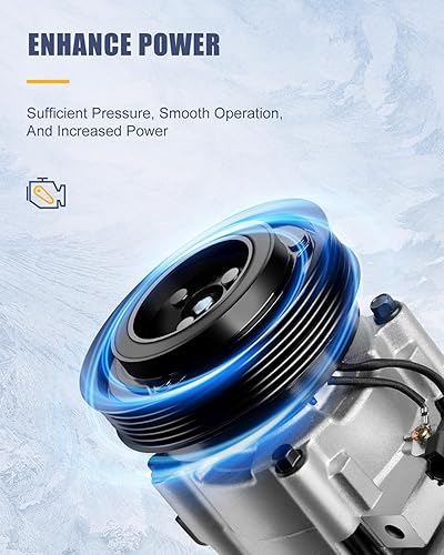 Miniatura 4 de OCPTY compresor de aire acondicionado compatible para Hyundai Santa Fe CO 10921C