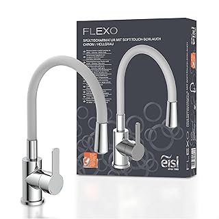 EISL Flexo ChromeLight Grey Flexible Sink Mi...,