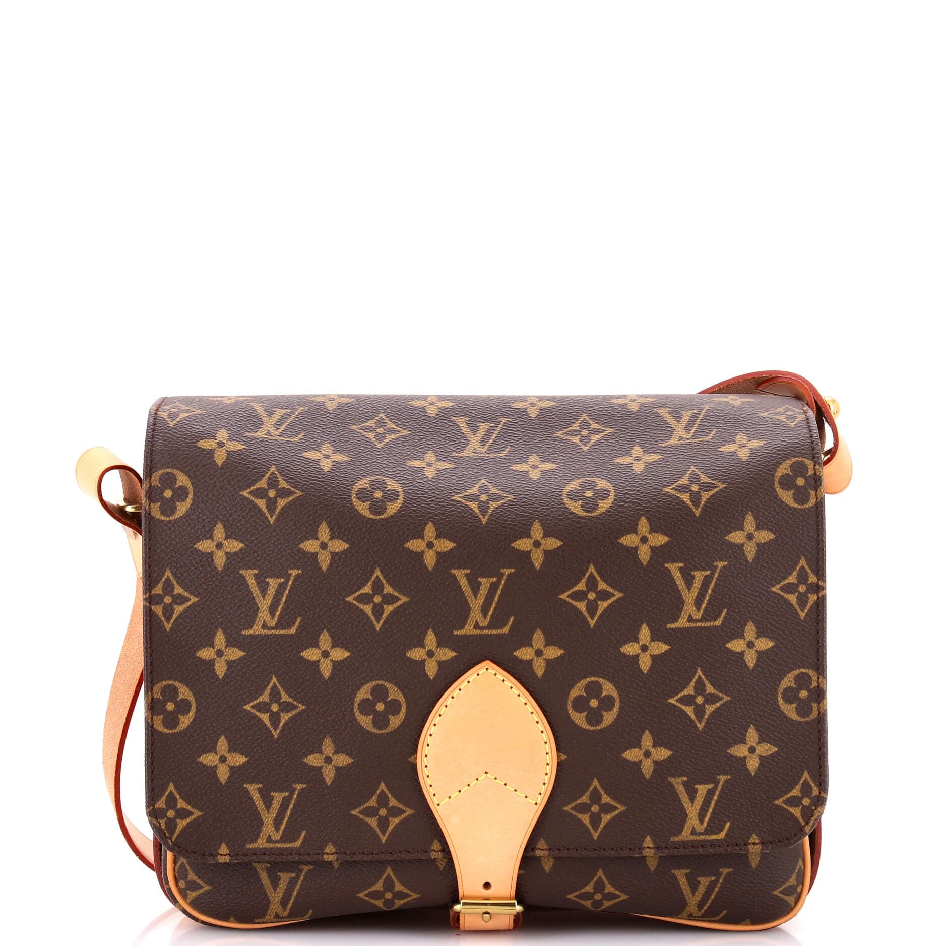 Pre-Loved Cartouchiere Handbag GM, Brown