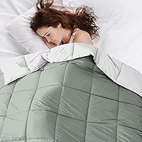 Vista 8 de Modern Threads Edredón reversible de plumón alternativo de microfibra blanco/gris Queen