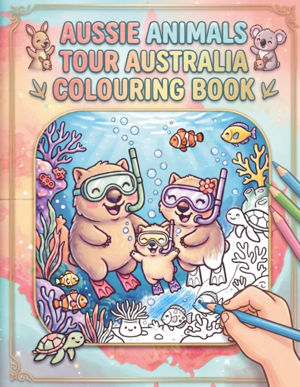 Aussie Animals Coloring Book: The Australian Tour