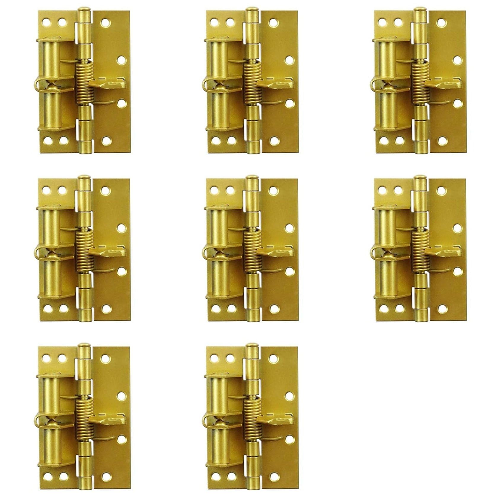 Charnières à ressort détachables 8X multifonctions avec positionnement automatique or