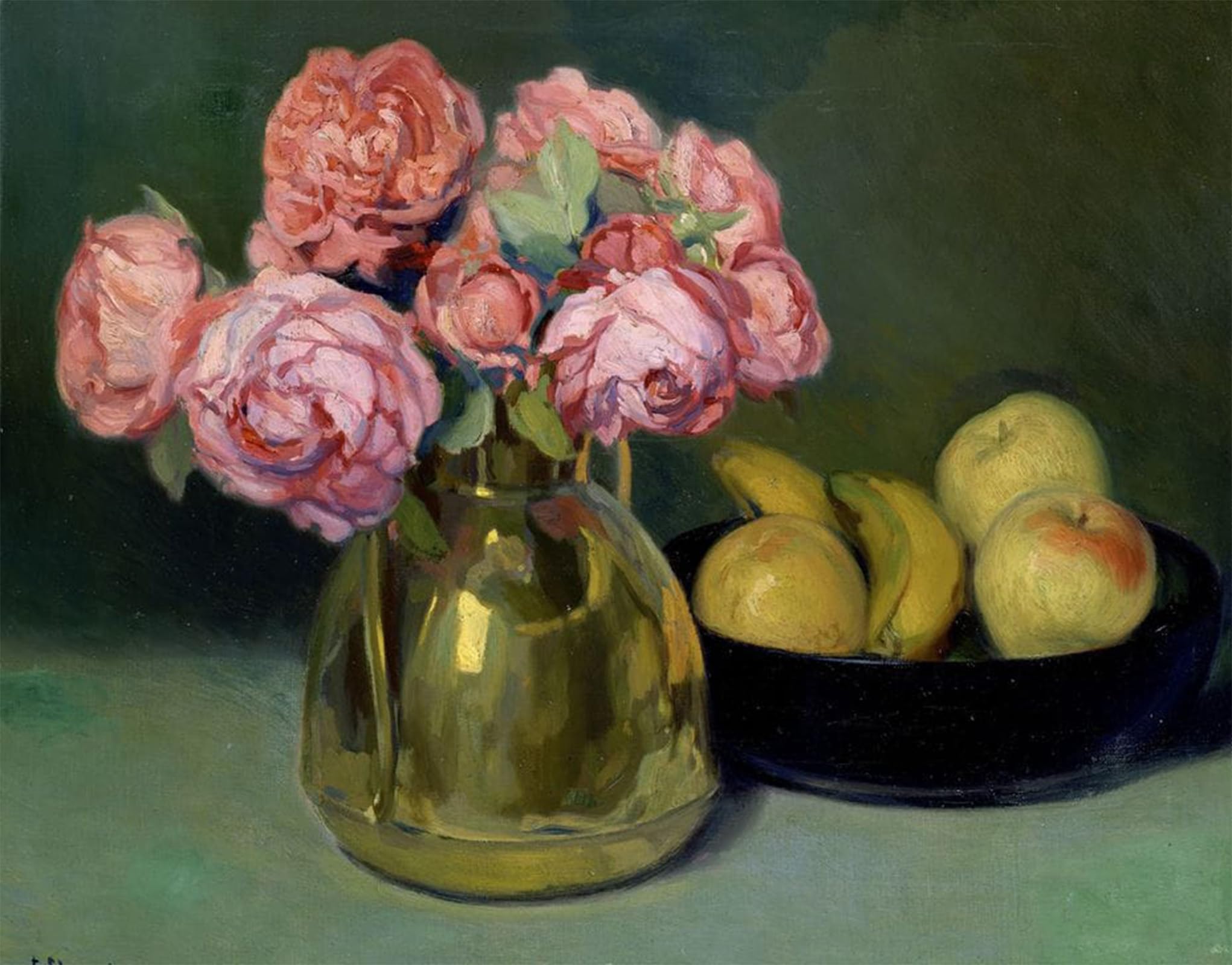 ARTXLXXBN Famous Painting Canvas Artwork Graffiti Print Flowers and Fruits by Francisco Llorens Diaz Portrait Canvas Image for Home Decor 60x90cm