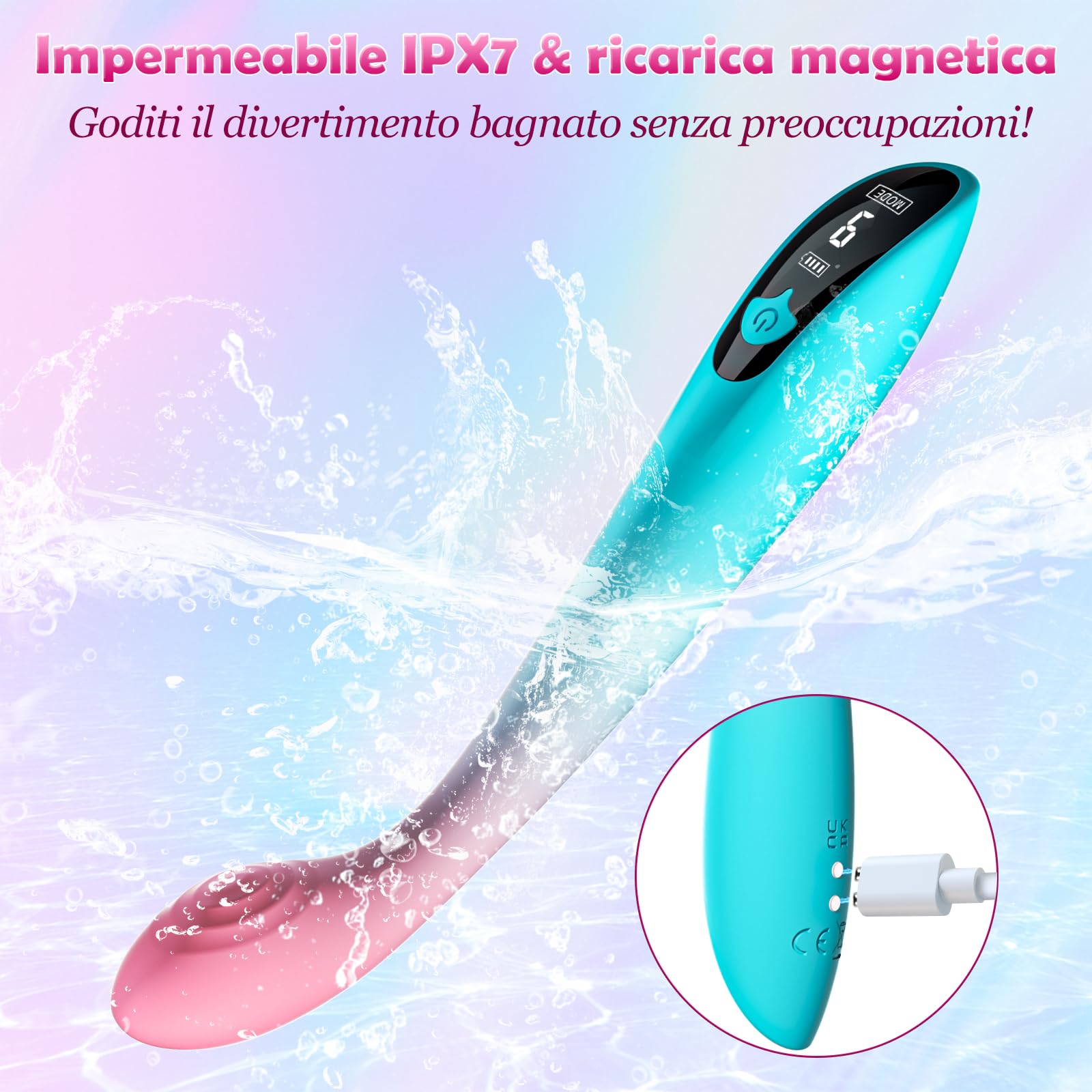 Vibratore Femminile Sex Toýs - Dildo vibrante per donne e coppie, set di giocattoli erotici maschili Gay Liver Gate Plug con 9 modelli di vibrazione, stimolatore del clitoride e del punto G