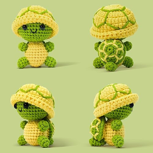 Miniatura 2 de Y-times Kit de ganchillo para principiantes con hilo suave, kit de ganchillo para principiantes con tutoriales en video paso a paso, kits de