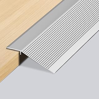 Aluminium-Bodenübergangsstreifen,0,9 m x 100 mm Aluminium Türschwellen Leiste, Selbstklebendes Übergangsprofil, Bodenübergangsleiste, Überbrücken die Höhenausgleich 8-40 mm
