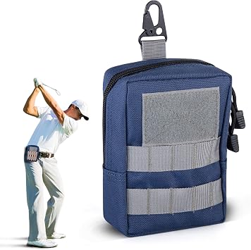 Zipped Golf Ball Accessories Bag for Men and Women