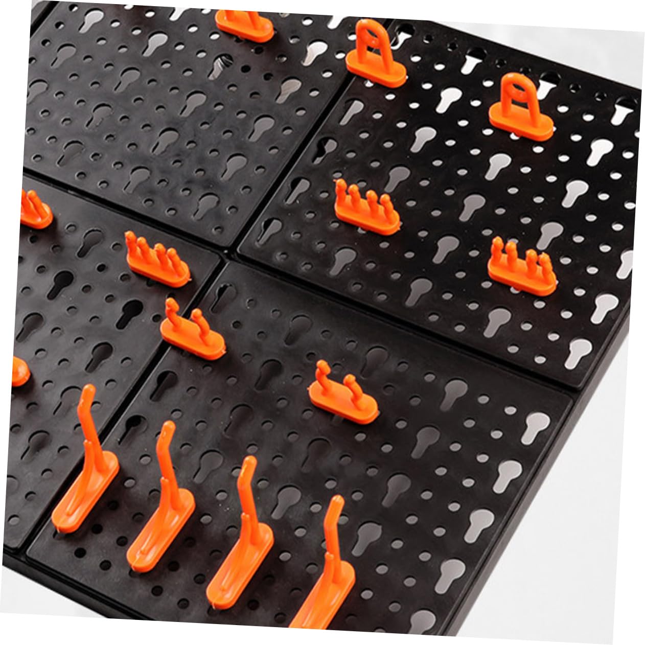 balacoo Garage Tool Organizer 1 Set Abs Pegboard Rack Strong Hanging Board Easy Install for Tool Storage