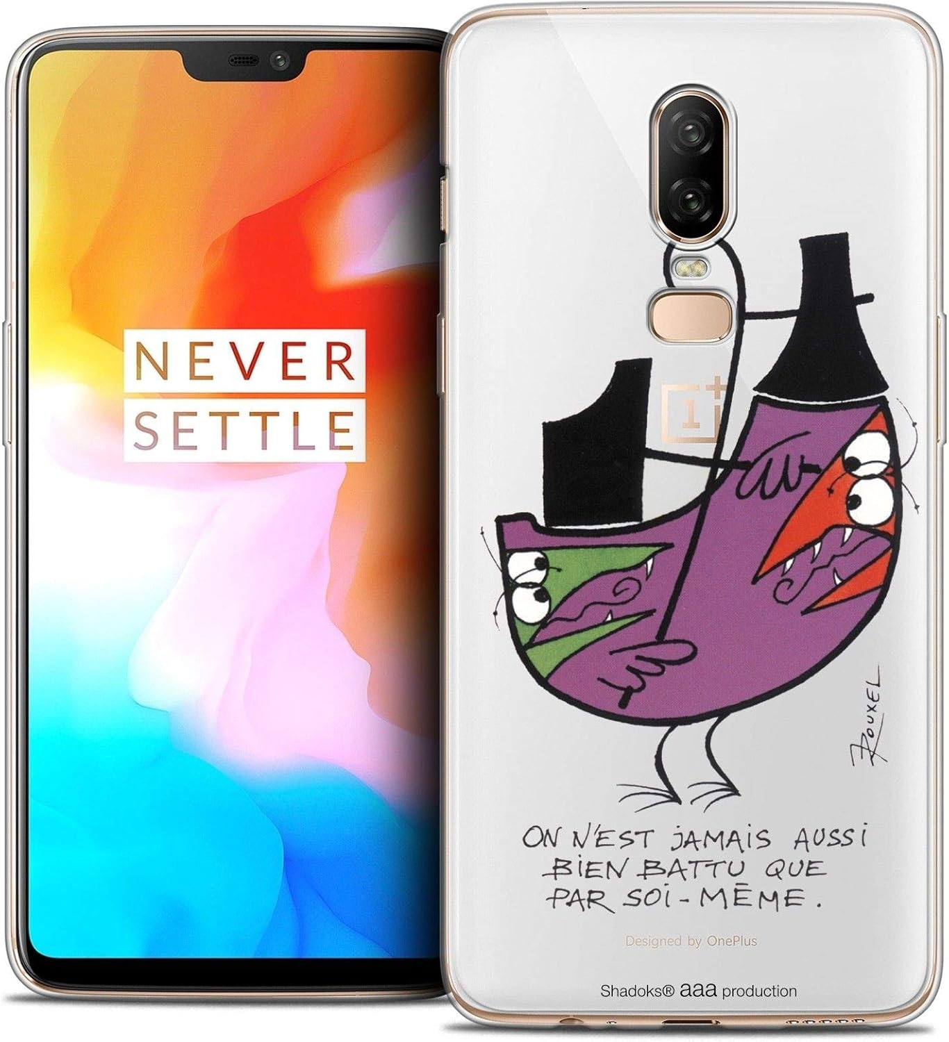 Case for 6.28 Inch OnePlus 6, Ultra Slim Shadoks