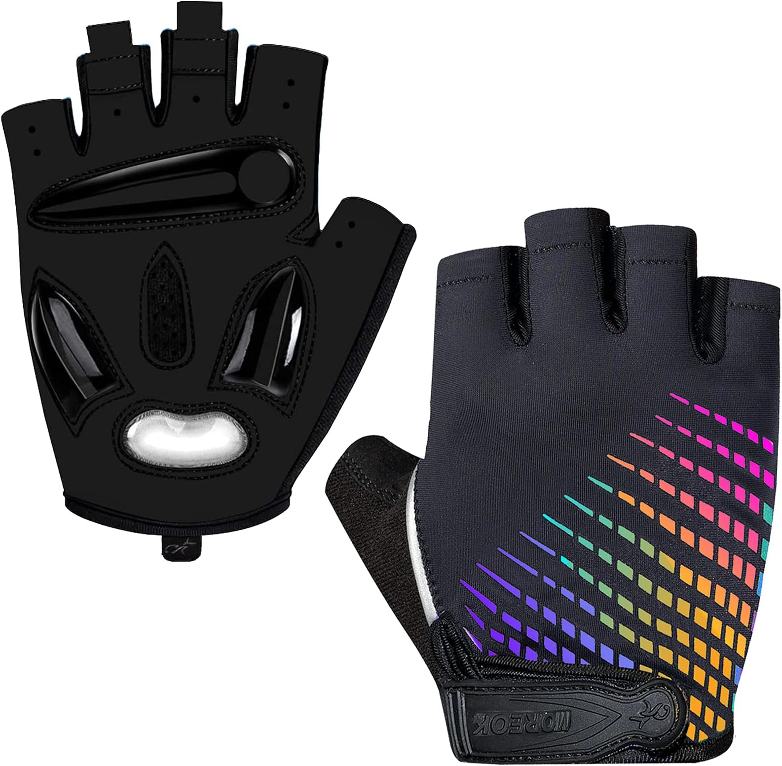MOREOK-Cycling Gloves Bike Gloves for Men/Women-[5MM Gel Pad] Biking Gloves Night Glow-121-XL