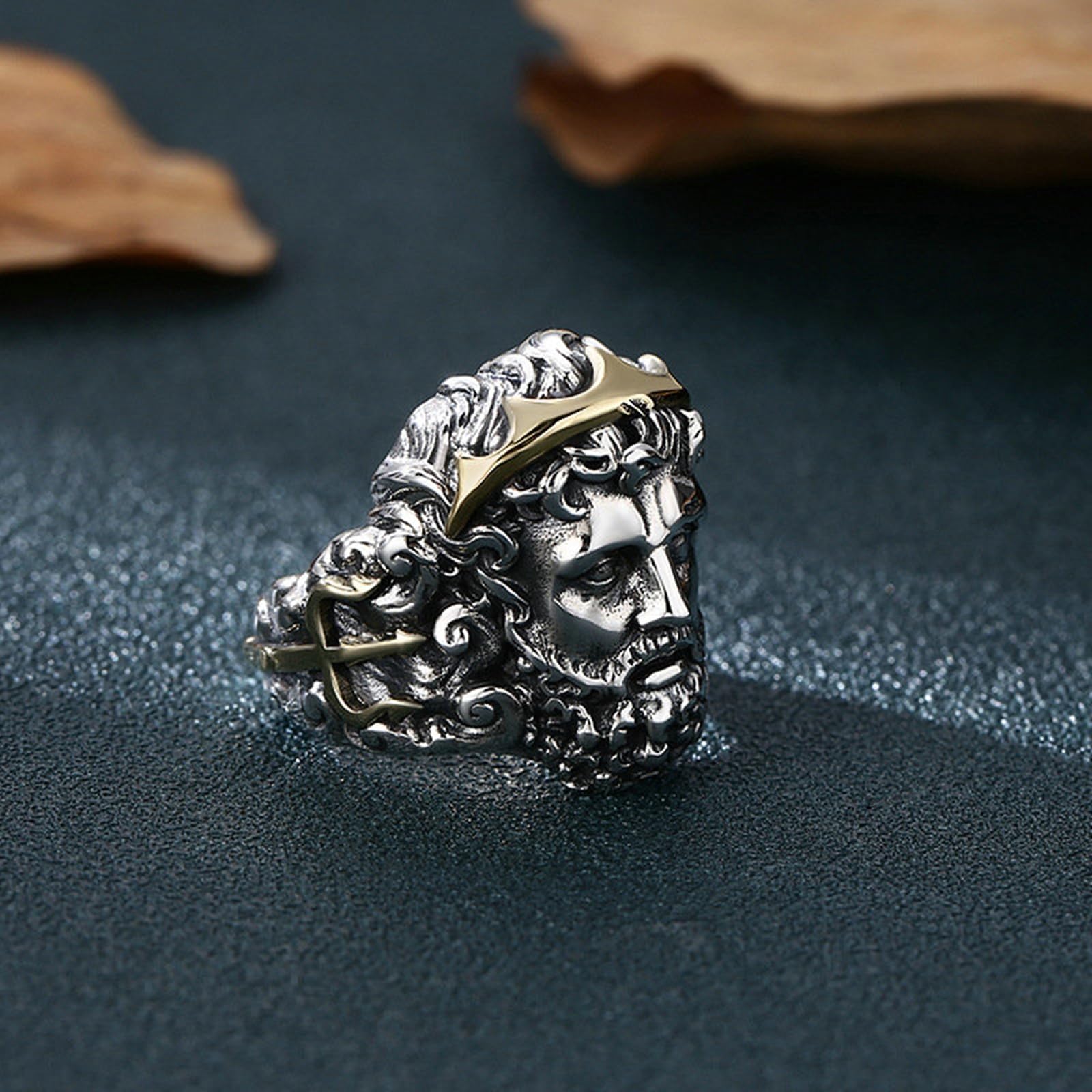 Bague Ouverte Argent Sterling 925 Homme Réglable