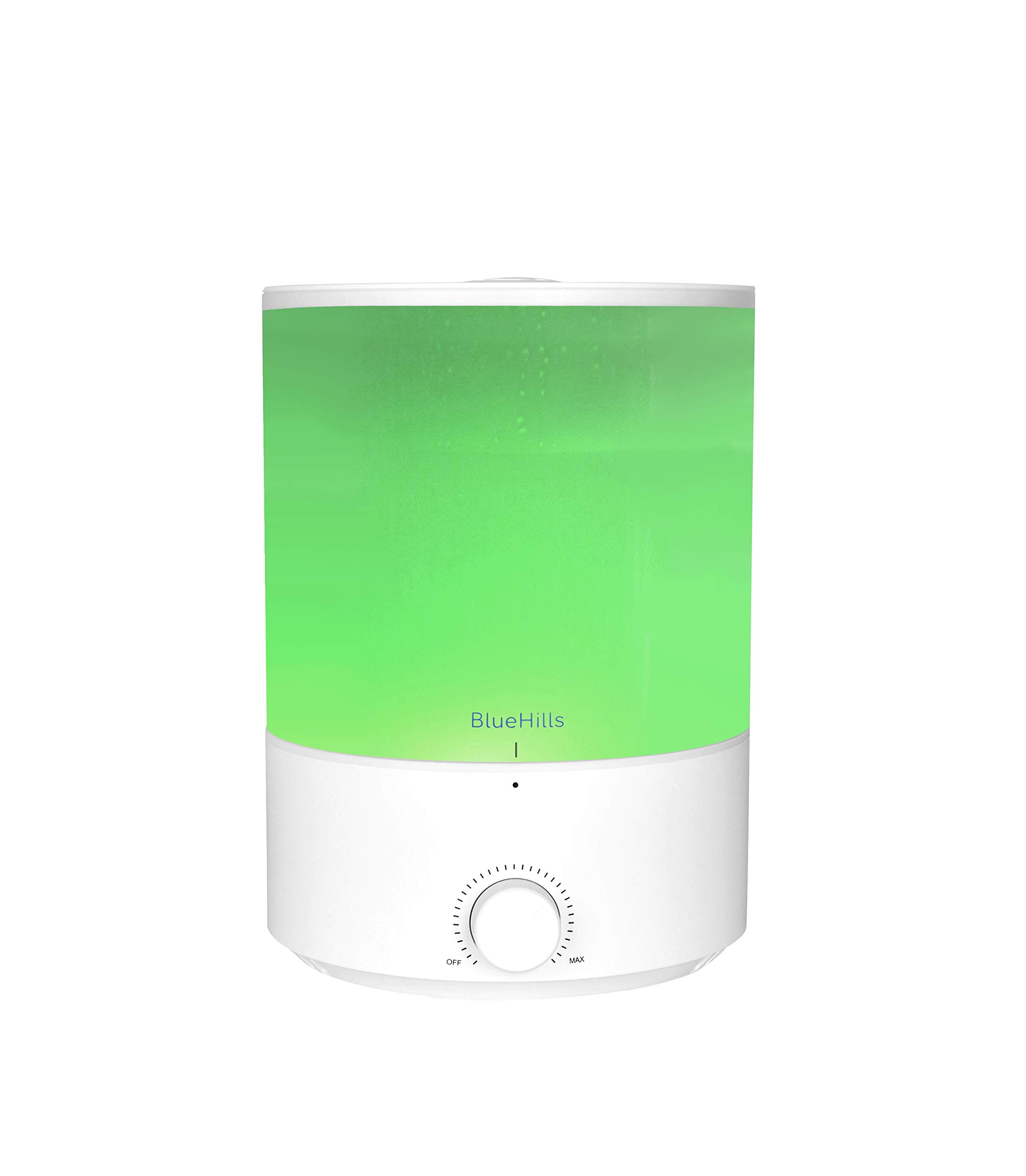 BlueHills Premium 4000 ml XL Essential Oil Diffuser 4L 4 Liter 70 Hour Run Humidifier Aromatherapy 1 Gallon Big Capacity High Mist Output for Large Room Home Mood Lights White Wood Grain E404