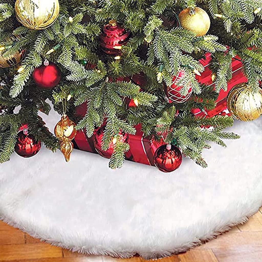 HOWAF Kerstboomkleed van imitatiebont, groot formaat 120 HOWAF Kerstboomkleed van imitatiebont, groot formaat 120