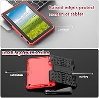 Vista 30 de ROISKIN Funda con función atril de 2 capas resistente a prueba de golpes para niños para tableta de lanzamiento 2022 de 7 pulgadas, 12ª
