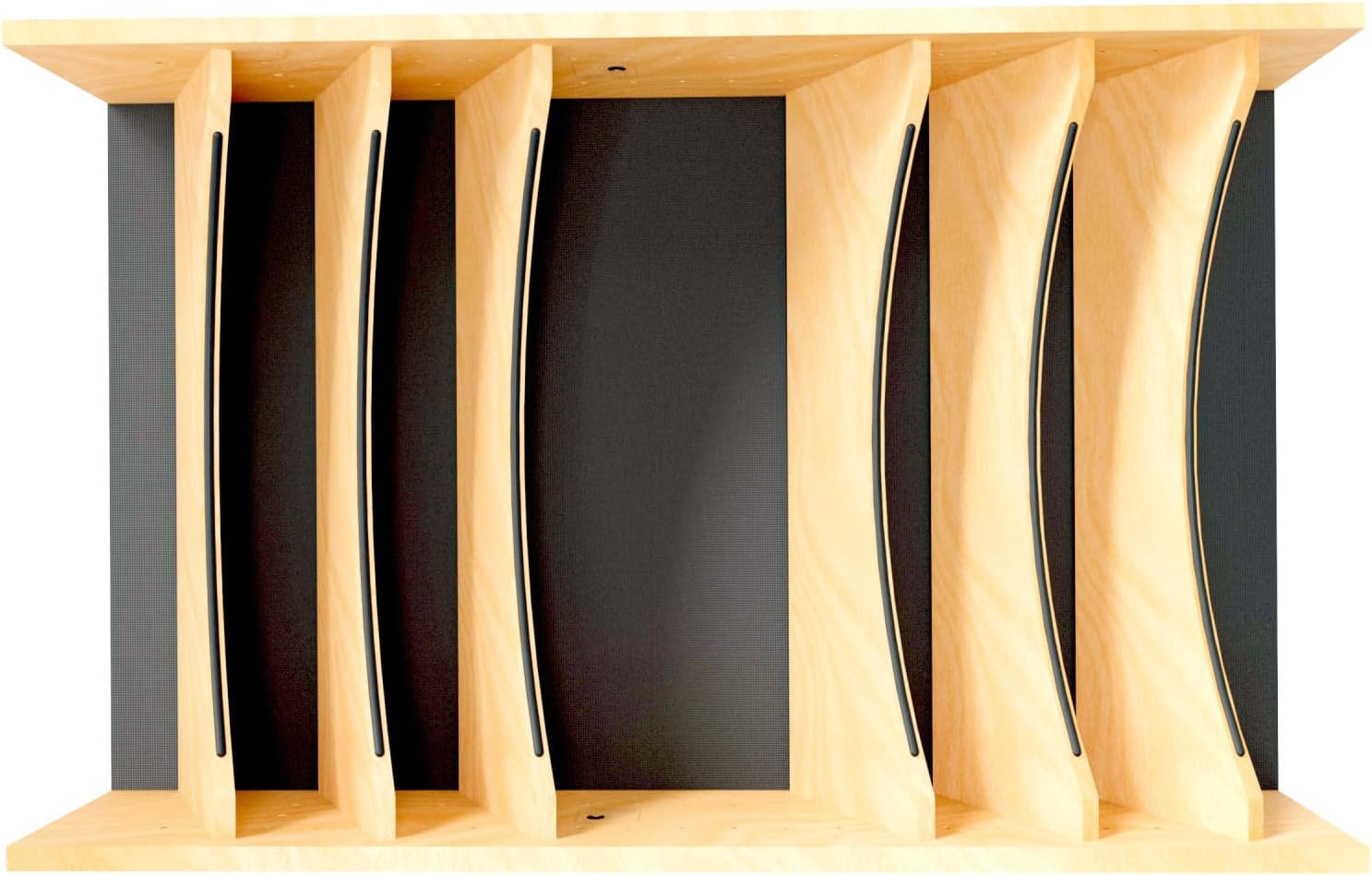 Rev-A-Shelf Craftsman Collection Solid Maple Adjustable Deep Drawer Divider Insert w/Black Accents for 33”-36” Base Cabinet Drawers