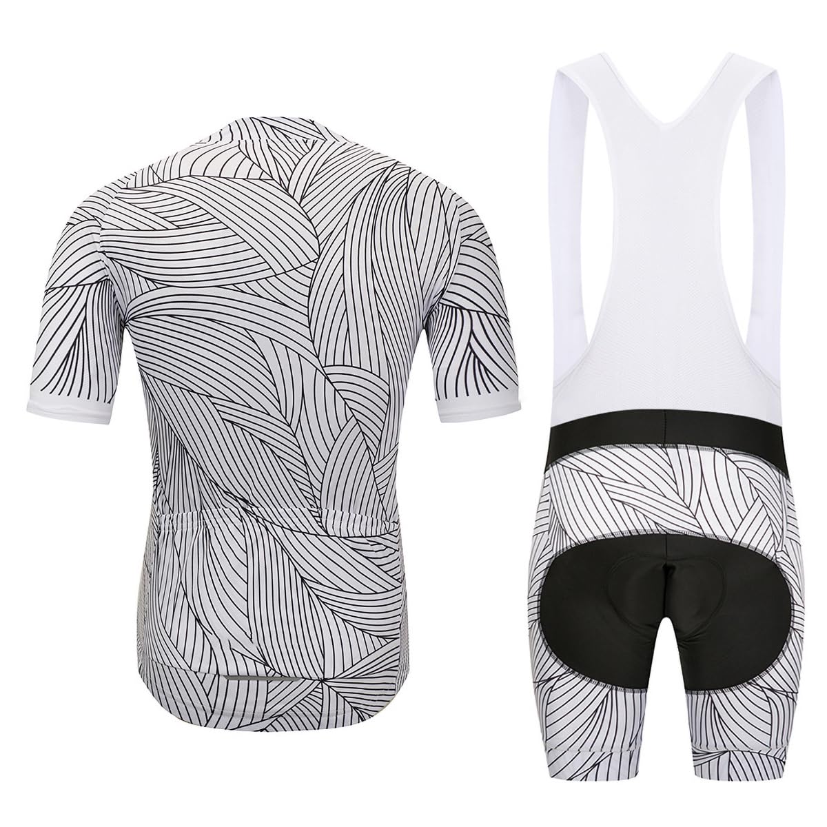 Traje Ciclismo Hombre, Maillot Ciclismo y Culotte con 3D Gel Pad para Verano Deportes al Aire Libre Ciclo Bicicleta