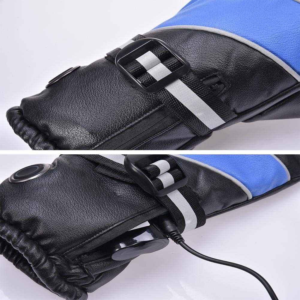 CHEWYNP Calentadores de Manos eléctricos a Prueba de Agua Guantes 7.4V 2600MAH / 3000MAH / 4000MAH Guantes de Moto de esquí Recargables Guantes térmicos Reflectantes de Pantalla táctil de