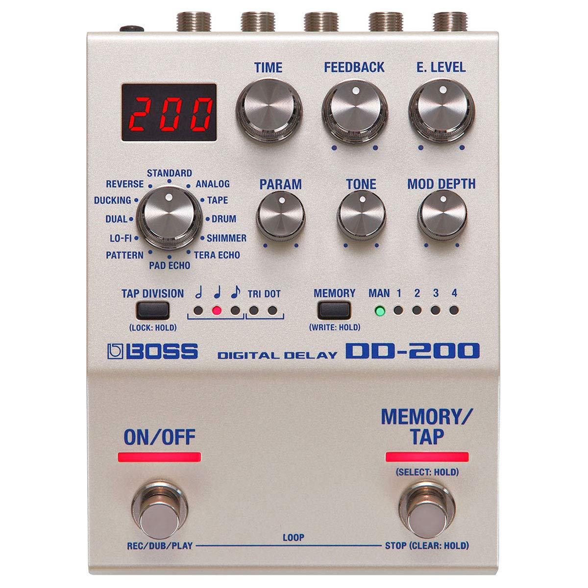 Boss DD-200 Digital Delay Effekt-Gerät + keepdrum Netzteil 9V