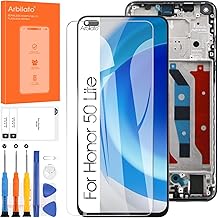 Arbilato Écran pour Huawei Honor 50 Lite/Honor X20 / Nova 8i Remplacement NTN-L22 NTN-LX1 NTN-LX3 écran LCD écran Tactile Digitizer Assemblage pièces de réparation (Noir avec Cadre)