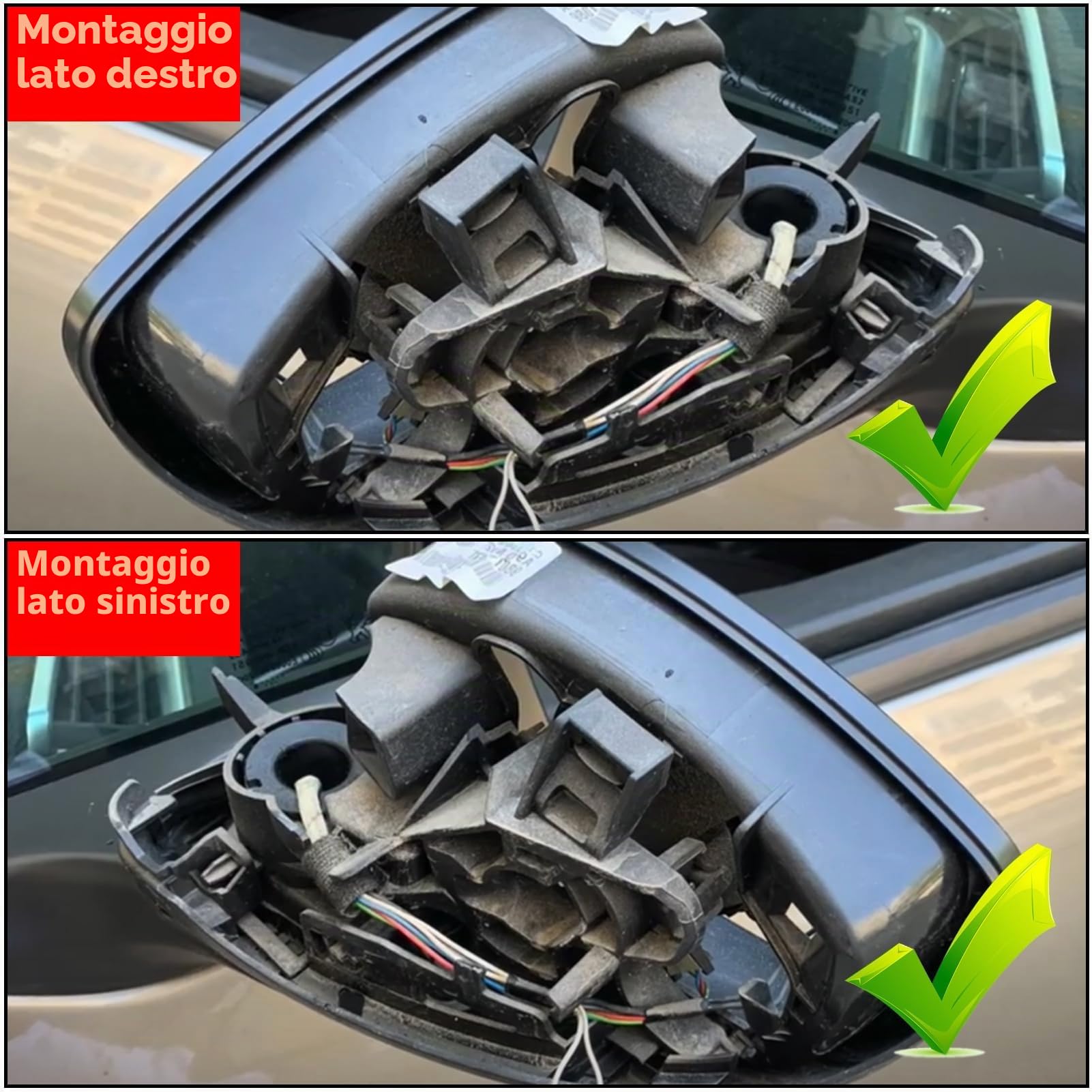 TTCR-II 2 PCS Calotte Specchietti Compatibile con Peugeot 208 Copri Specchietti 2012 2013 2014 2015 2016 2017 2018 2019 Calotta Specchietto 208 Peugeot Copri Specchietto (Nero brillante)