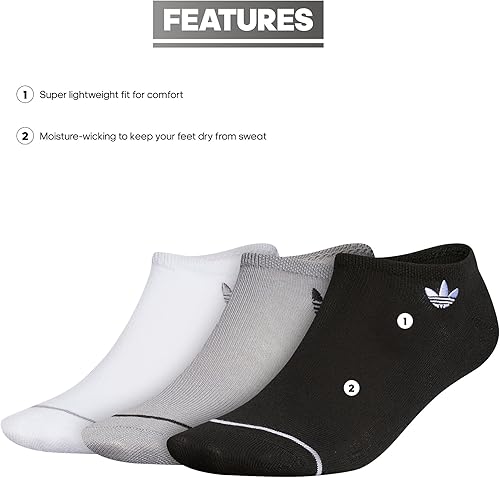 Vista 2 de adidas Originals Calcetines Superlite invisibles para mujer (3 pares)