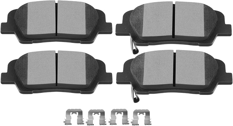 Pastilhas de freio traseiras SCITOO D1439-8575 semimetálicas para Hyundai Santa Fe e Kia Sorento – Jogo com 4 unidades