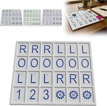 Snugeasy Mahjong Solo Practice Board, Mahjong Single Player Training Aid, Compatible with Standard Size American Mahjongs Tiles, 3D Printed Mahjongs Practice Board Blue