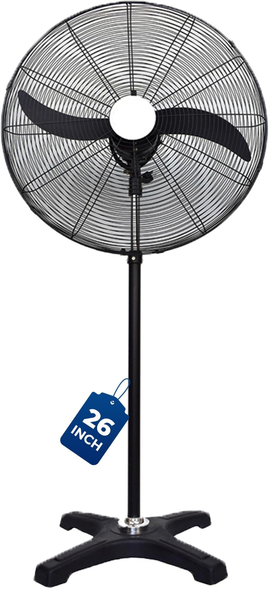 HAVAI 26-Inch BLDC Pedestal Fan | 20–95W | 1500–9000 m³/hr Air Delivery | Waterproof All-Weatherproof Fully Sealed Motor | 26” Aluminium Blade |-Speed + Oscillation | | 2-Year Warranty