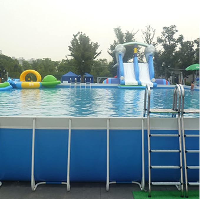 Escalera acero inoxidable para piscina elevada 52 pulg miniatura 7