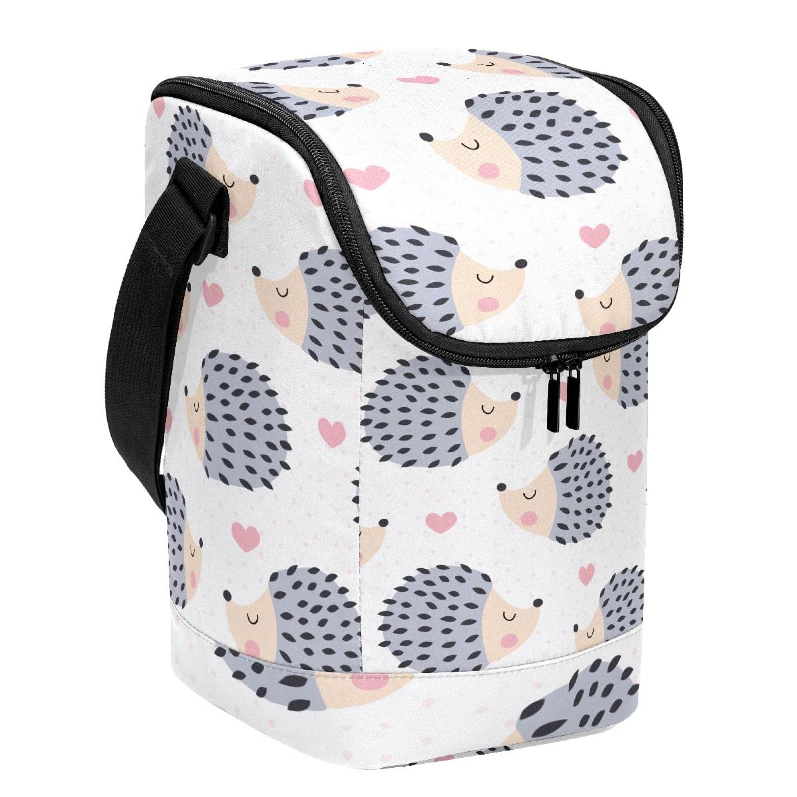 Lonchera para el trabajo con estampado de erizo animado